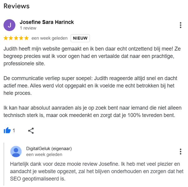 positieve review webdesign